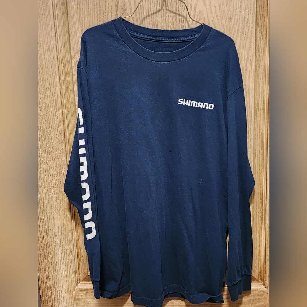 Shimano Blue Long Sleeve Rash Guard Swimwear